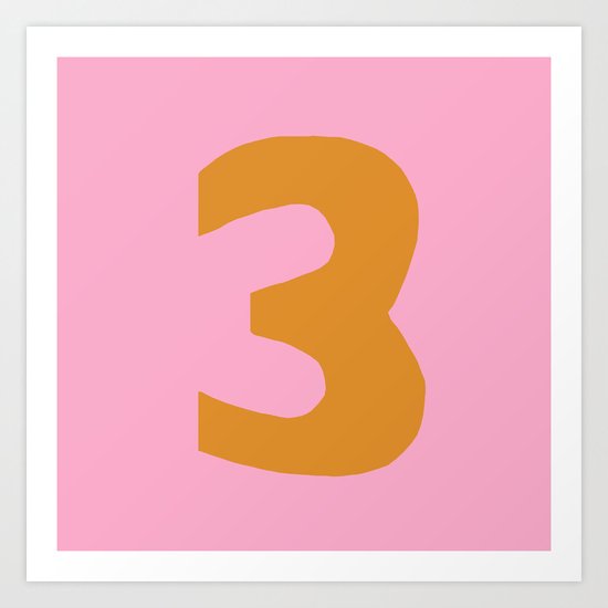 Number 3 Art Print