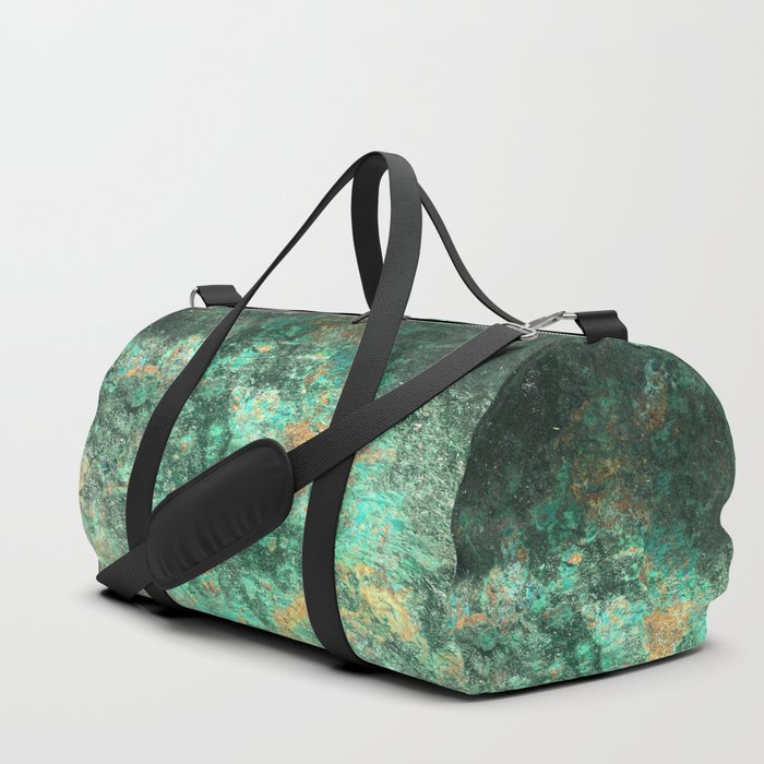 Gold and green rock Duffle Bag