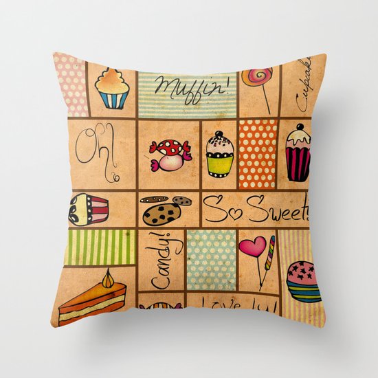 Sweet Things! Throw Pillow