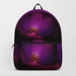Amethyst Abstract Flower Illustration Backpack