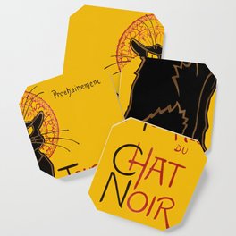 Theophile Steinlen - Le Chat Noir Vintage Poster Coaster