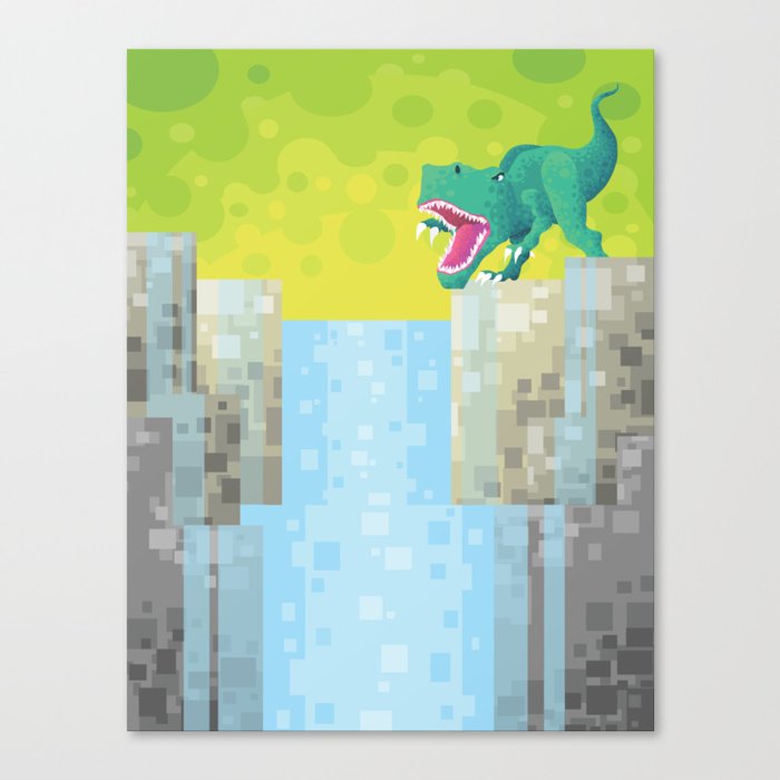 Dino Falls Canvas Print