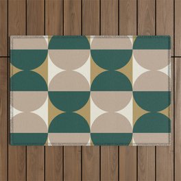 Mid Century Modern Geometric Abstract Pattern 735 Outdoor Rug