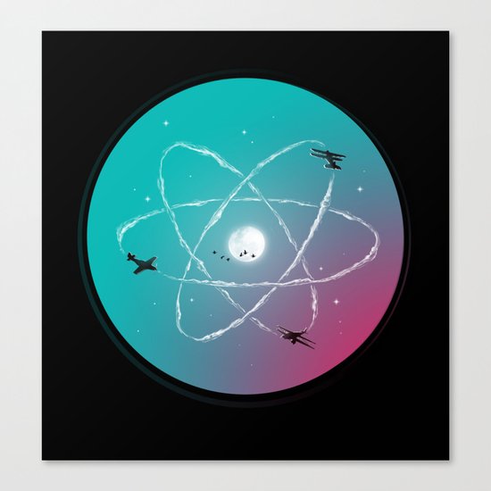 Atomic Formation Canvas Print