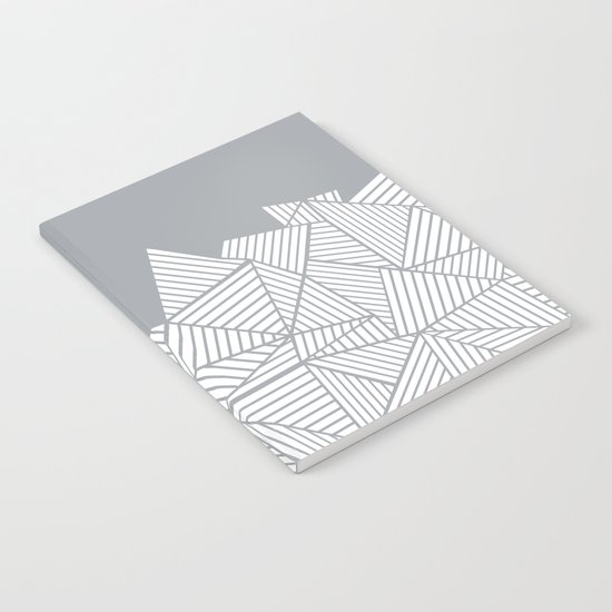 Abstract Mountain Grey Notebook