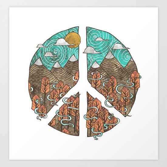 Peaceful Landscape Art Print