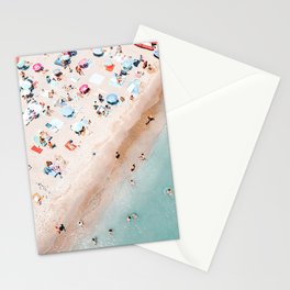 Aerial Ocean, Pastel Colors Beach, Sea Beach, Coastal Beach, Beach Photography, Aerial Beach Print, Bondi Beach Print, Art Print Stationery Card