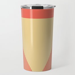 Cream Triangle Travel Mug