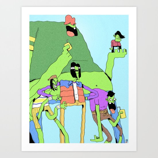 Gangreen Gang Art Print