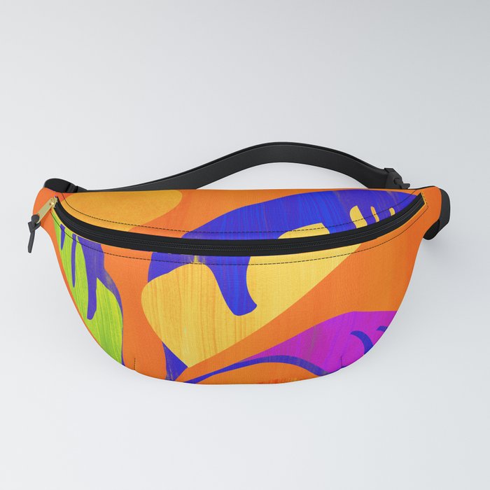 Summer Heat Abstract Botanical Series Fanny Pack