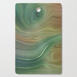 Gold Abstract Agate 10 Cutting Board
