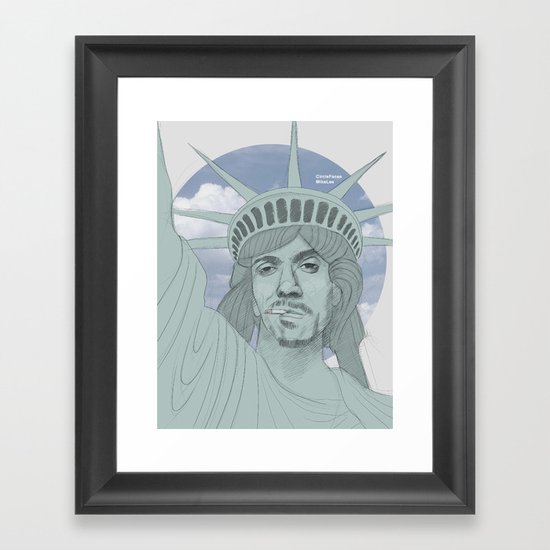 circlefaces Framed Art Print