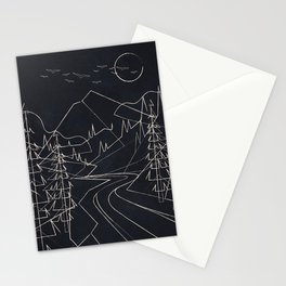 Minimalist Landscape 3 Stationery Card