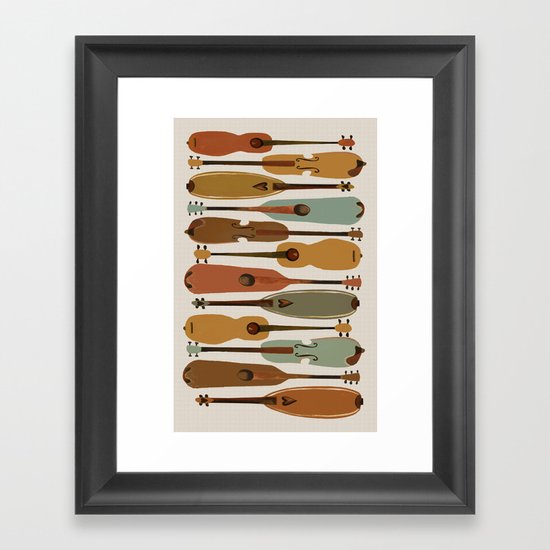 Vintage Instrument Collection Framed Art Print