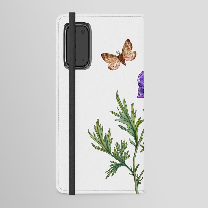 Monkshood. Wolfsbane. Witchy herbs  Android Wallet Case