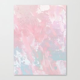 Pastel Brushstrokes Canvas Print