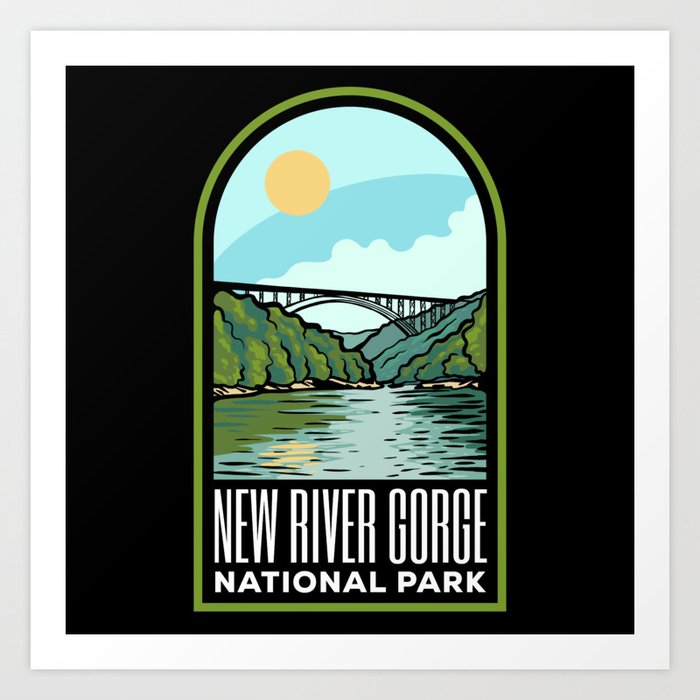 New River Gorge West Virginia Art Print