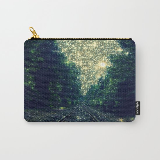 Dreamy Train Tracks Carry-All Pouch