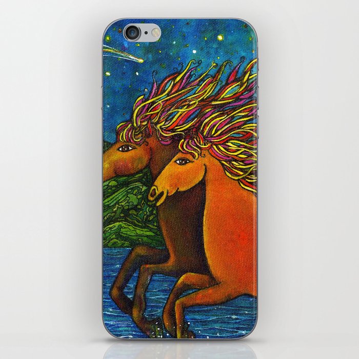 Wild Horses in the Moonlight iPhone Skin