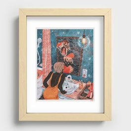 Eyes Of The Tiger Recessed Framed Print