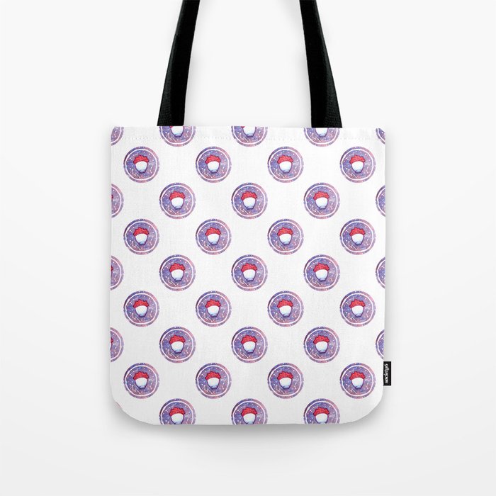 Red Plant Bubble Tote Bag