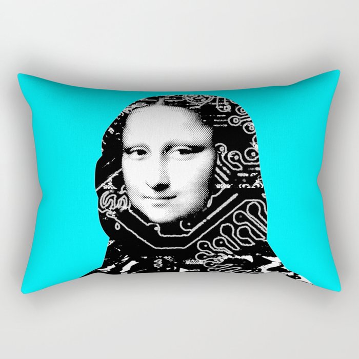 Mona Lisa Platina 4 Rectangular Pillow