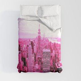 New York City Pink Comforter