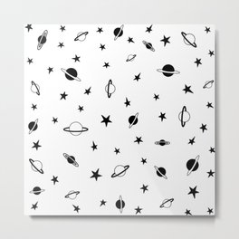 minimal space Metal Print | Saturn, Stars, Planets, Minimaltapestry, Forhim, Minimalspace, Graphicdesign, Spaceduvet, Spacetapestry, Minimalduvet 