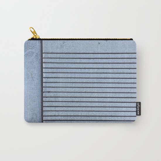 Concrete Stripe Blue Carry-All Pouch