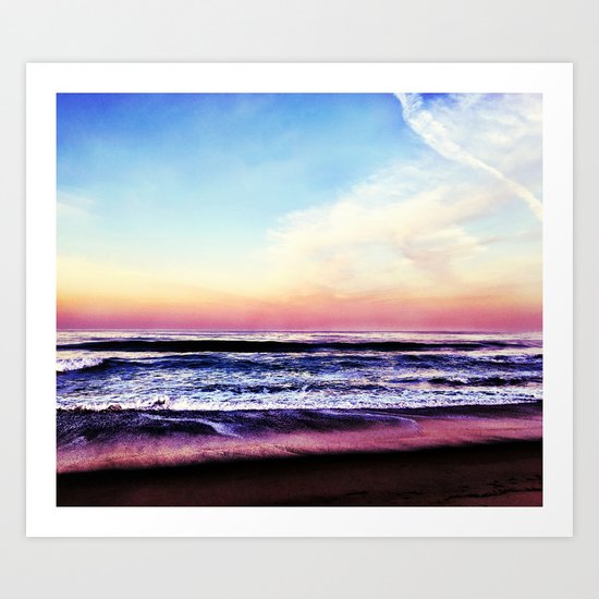 Unicorn Beach Art Print