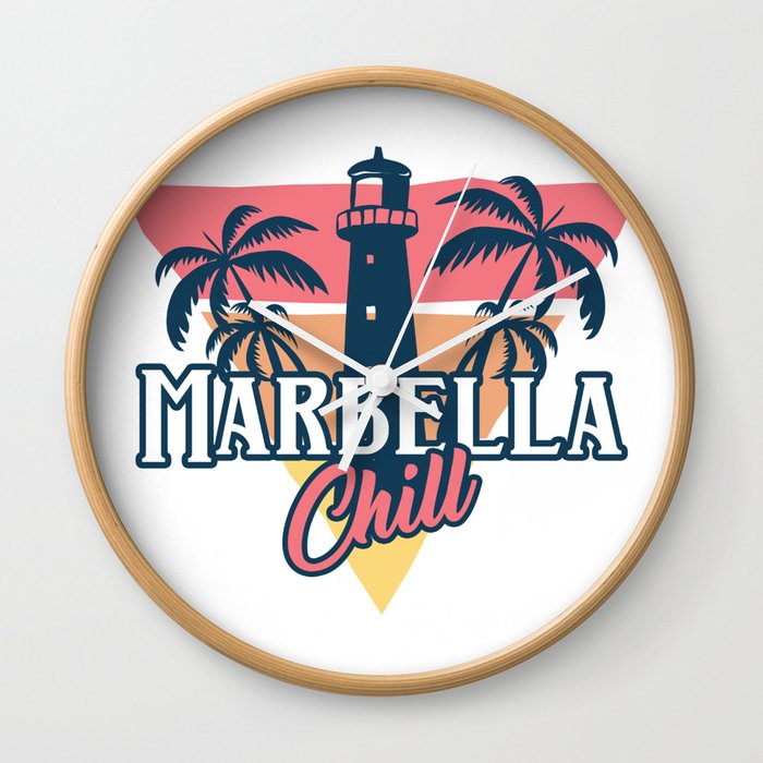 Marbella chill Wall Clock