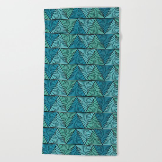 geometric II Beach Towel
