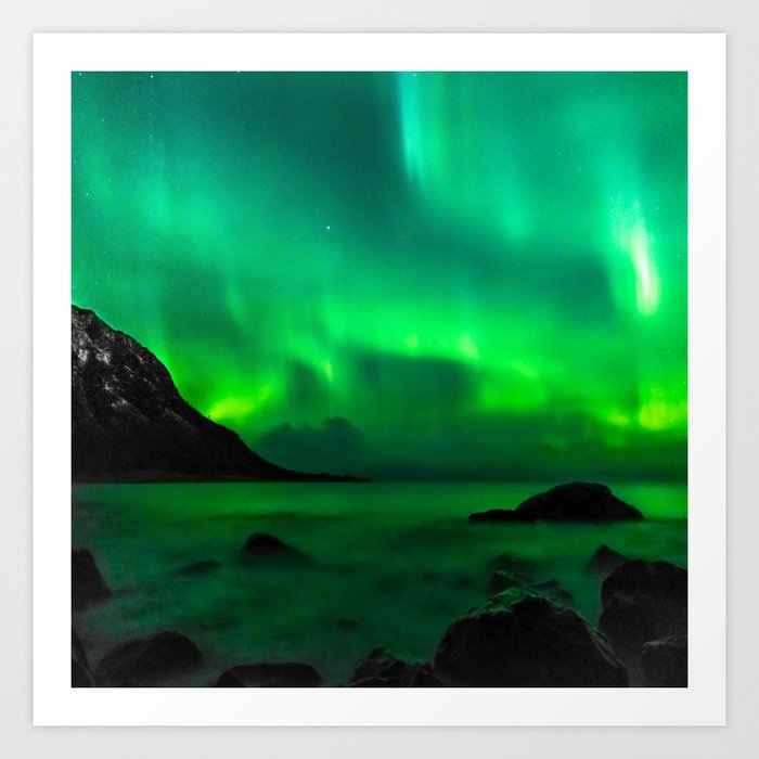 Northern Lights (Aurora Borealis) 5. Art Print