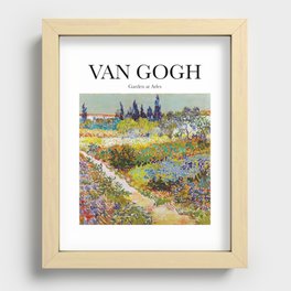 Van Gogh - Garden at Arles Recessed Framed Print
