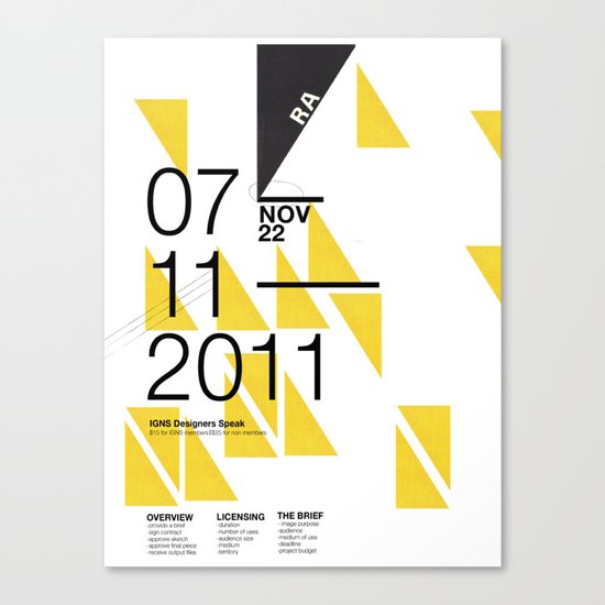 IGNS poster design Canvas Print