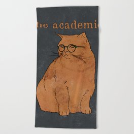 The Academic Vintage Poster Beach Towel