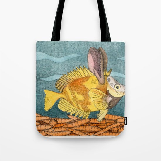 Foxface rabbit fish Tote Bag