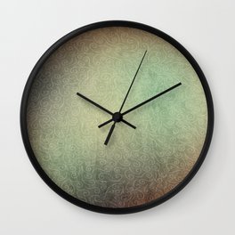 Swirly Vibes Nature Colors Wall Clock