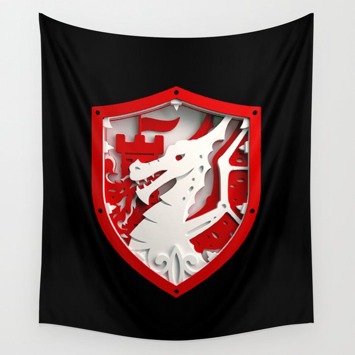 Dragon RED Wall Tapestry