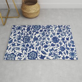 Chinese Floral Pattern 2 Area & Throw Rug