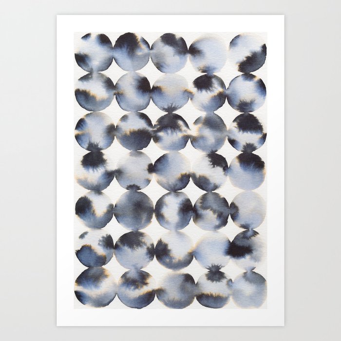 Abstract Ink - Moonglow Art Print