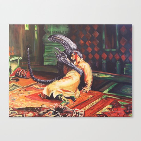 Alien the Terrible Canvas Print