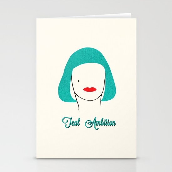 Teal Ambition Stationery Cards