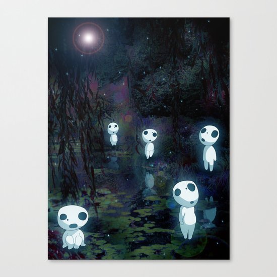 Princess Mononoke - The Kodama Canvas Print