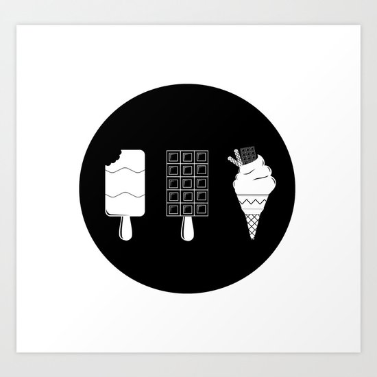 ice-cream Art Print