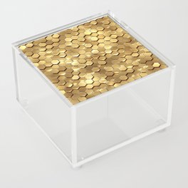 Golden honeycomb pattern Acrylic Box