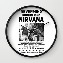 Poster rock - NEVERMIND NIRVANA1992 Wall Clock