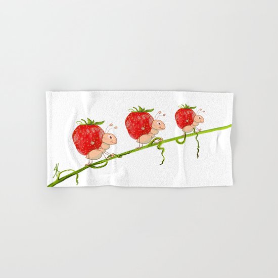 Strawberry Hand & Bath Towel