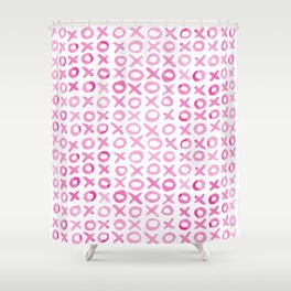 Xoxo valentine's day - pink Shower Curtain