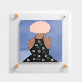 Woman At The Meadow 27 Floating Acrylic Print